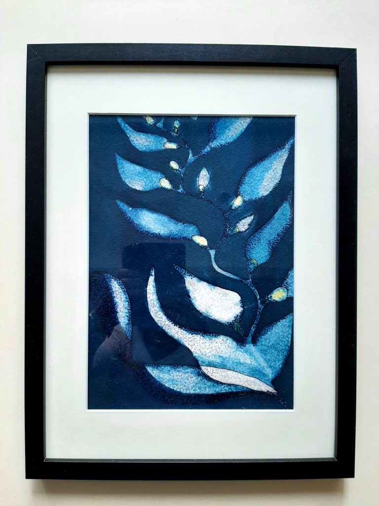 Blue Botanical Art 0019 SOLD