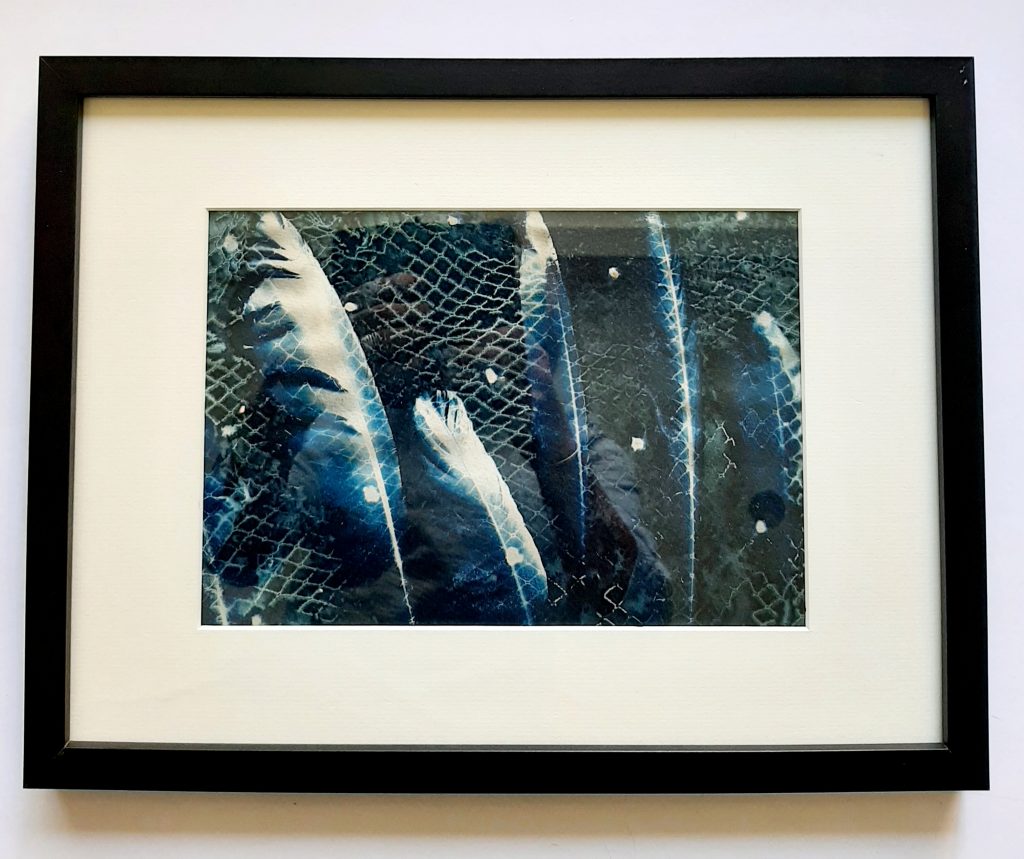 Blue Botanical Art 10 - Feathers