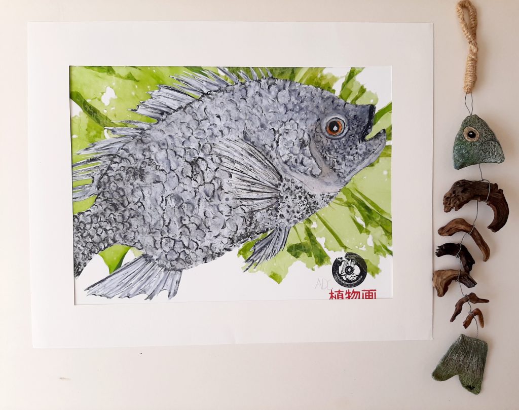 Gyotaku Fine Art Fish Print  P-19